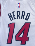 22-23 HEAT HERRO #14 White Top Quality Hot Pressing NBA Jersey