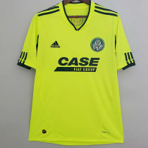 2010-2011 Palmeiras Fluorescent Green Retro Soccer Jersey