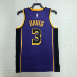 22-23 LAKERS DAVIS #3 Purple Top Quality Hot Pressing NBA Jersey (Trapeze Edition)