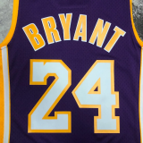 2009 LAKERS BRYANT #24 Purple Retro Top Quality Hot Pressing NBA Jersey