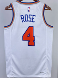 22-23 KNICKS ROSE #4 White Top Quality Hot Pressing NBA Jersey