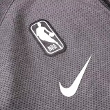 2020 NBA Milwaukee Bucks Grey Full Zip hoodie Tracksuit