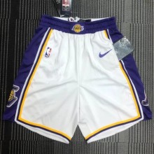 Lakers White Top Quality NBA Pants