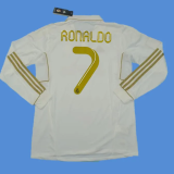 2011-2012 RMA Home Long Sleeve Retro Soccer Jersey