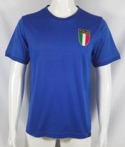 1970 Italy Home Blue Retro Soccer Jersey