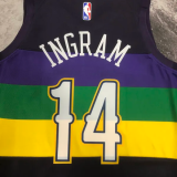 22-23 Pelicans INGRAM #14 Black City Edition Top Quality Hot Pressing NBA Jersey