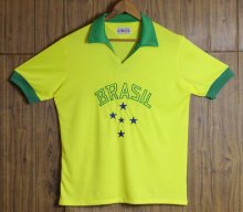 1958 Brazil Home Retro Soccer Jersey