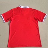 1980 England Away Red Retro Soccer Jersey