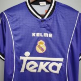 1997-1998 RMA Away Blue Retro Soccer Jersey
