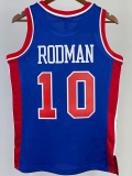 1988-89 OKC ROOMAN #10 Blue Retro Top Quality Hot Pressing NBA Jersey