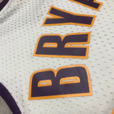 2009-10 LAKERS BRYANT #24 White Retro Top Quality Hot Pressing NBA Jersey