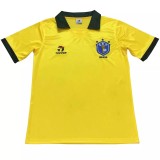 1988 Brazil Home Yellow Retro Soccer Jersey