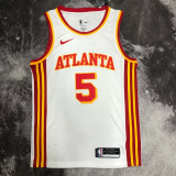 HAWKS MURRY #5 White Top Quality Hot Pressing NBA Jersey