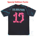 23-24 Man City Third 1:1 Special Edition Fonts Fans Soccer Jersey