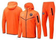 22-23 PSG Orange Hoodie Jacket Tracksuit#F411