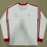 Bayern White Long Sleeve Retro Soccer Jersey