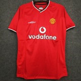 2000-2002 Man Utd Home Retro Soccer Jersey
