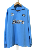 1988-1989 Napoli Home Long sleeves Retro Soccer Jersey