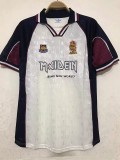 1999 West Ham #7 Iron Maiden Away Retrot Soccer Jersey