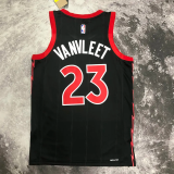 22-23 RAPTORS VANVLEET #23 Black red Top Quality Hot Pressing NBA Jersey (Trapeze Edition)