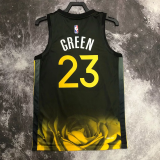 22-23 WARRIORS GREEN #23 Black City Edition Top Quality Hot Pressing NBA Jersey