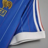 1982 France Home Retro Soccer Jersey