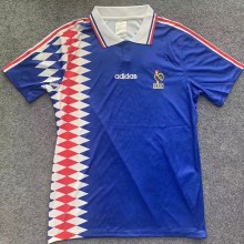1994 France Home Retro Soccer Jersey