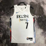 22-23 Nets DURANT #7 White City Edition Top Quality Hot Pressing NBA Jersey