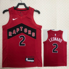 22-23 Raptors LEONARD #2 Red Top Quality Hot Pressing NBA Jersey