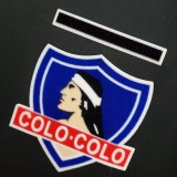 1991 Colo-Colo Away Black Retro Soccer Jersey
