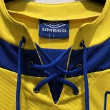 1993-1995 Parma Yellow Retro Soccer Jersey