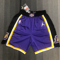 20-21 LAKERS Purple Top Quality NBA Pants (Trapeze Edition) 飞人版