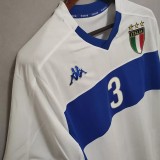 1998-2000 Italy Away White Retro Soccer Jersey