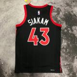 22-23 RAPTORS SIAKAM #43 Black red Top Quality Hot Pressing NBA Jersey (Trapeze Edition)