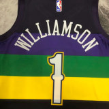 22-23 Pelicans WILLIAMSON #1 Black City Edition Top Quality Hot Pressing NBA Jersey