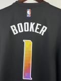 2023 SUNS BOOKER #1 Black Quick drying T-shirt (Trapeze Edition)
