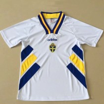 1994-1996 Sweden White Retro Soccer Jersey