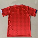 1989 England Away Red Retro Soccer Jersey