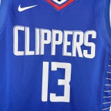 2023 Clippers GEORGE #13 Blue Top Quality Hot Pressing Kids NBA Jersey
