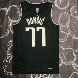 Dallas Mavericks Glory version DONCIC #77 Black Top Quality Hot Pressing NBA Jersey