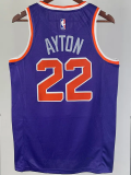 22-23 SUNS AYTON #22 Purple Top Quality Hot Pressing NBA Jersey