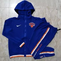 21-22 NBA Knicks Blue Hoodie Jacket Tracksuit #H0093