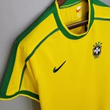 1998 Brazil Home Retro Soccer Jersey