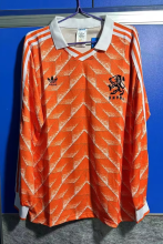 1988 NetherIands Home Long sleeves Retro Soccer Jersey