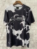 2023 F1 Benz New Pattern Short Sleeve Racing Suit