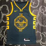 2018 WARRIORS CURRY #30 Black Gray Top Quality Hot Pressing NBA Jersey