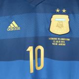 2014 Argentina Away Long Sleeve Retro Soccer Jersey