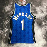 2001 Magic MCGRADY #01 Blue Retro Top Quality Hot Pressing NBA Jersey