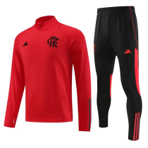 23-24 Flamengo Red Half Pull Tracksuit