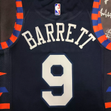 KNICKS BARRETT #9 Black Top Quality Hot Pressing NBA Jersey